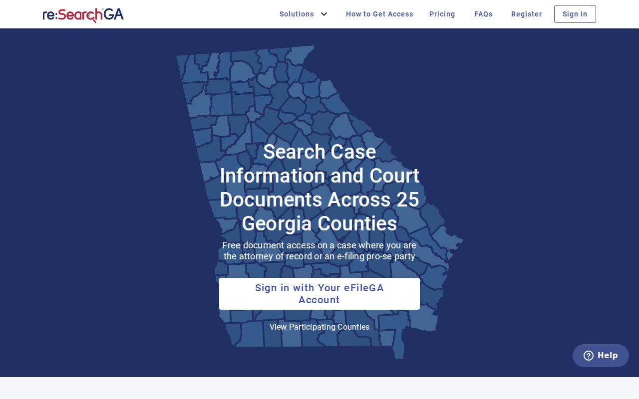 Bibb County bench warrant public case search interface