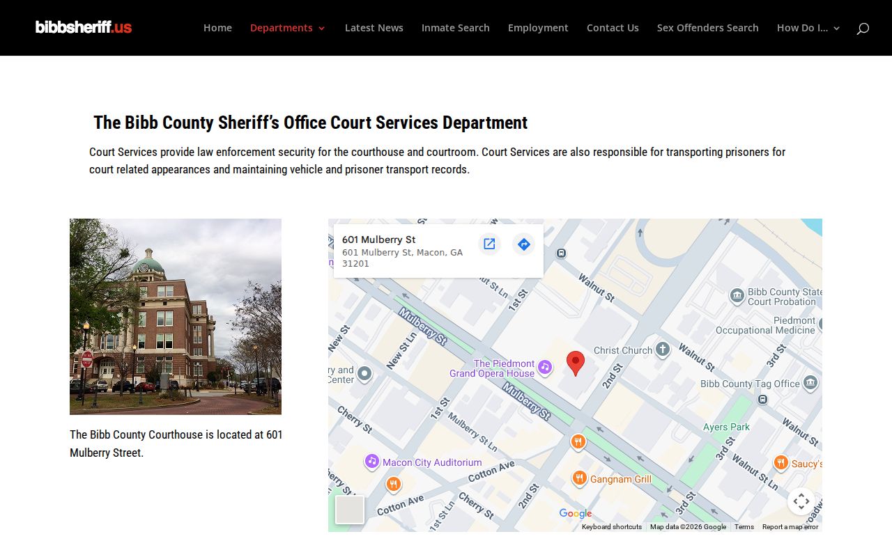 Bibb County court services for traffic warrant proceedings